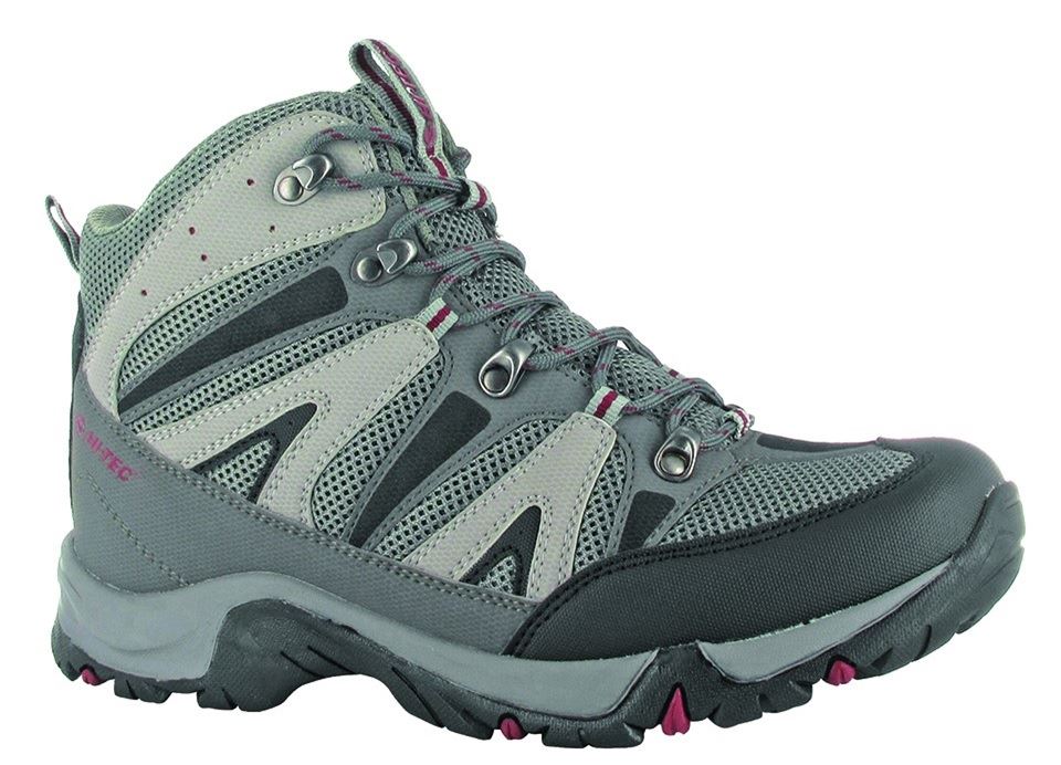 HI TECH CONDOR WATERPROOF BOOTS IN BLACK/GREY/RED IN SIZE UK7 EU(40) TO UK16 (EU50)