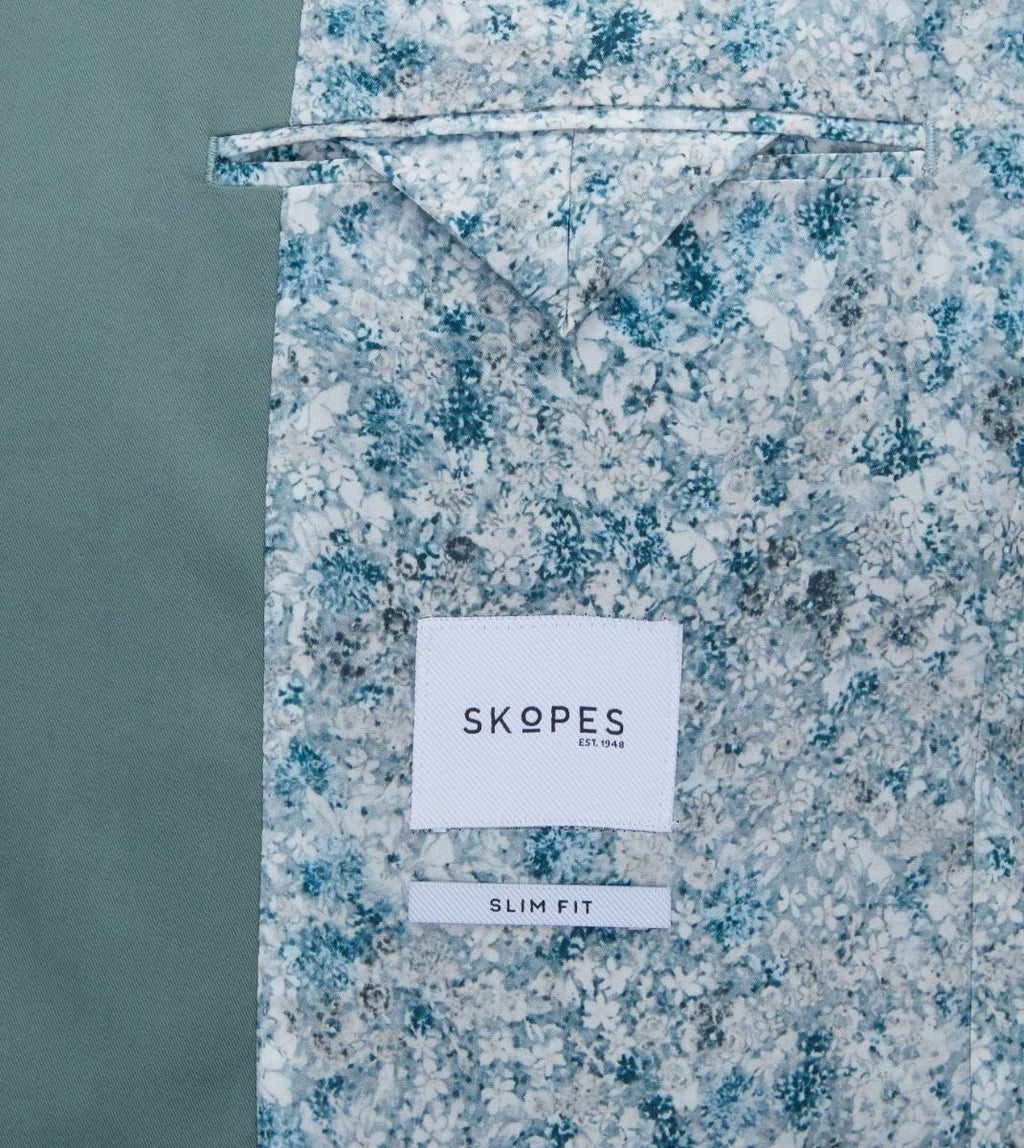 Skopes Tailored Fit Beckett Suit Jacket For Men in Mint Green, 36S-62L