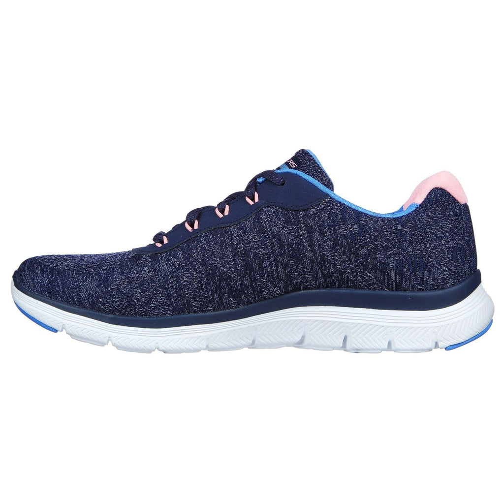 Skechers (GAR149570) Women's Flex Appeal 4.0 Fresh Move Trainers in Navy/Multicoloured 3 to 8
