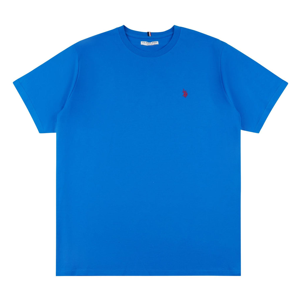 Men U.S. Polo Assn. Uspa Pure Cotton Plain T-Shirt With Small Logo