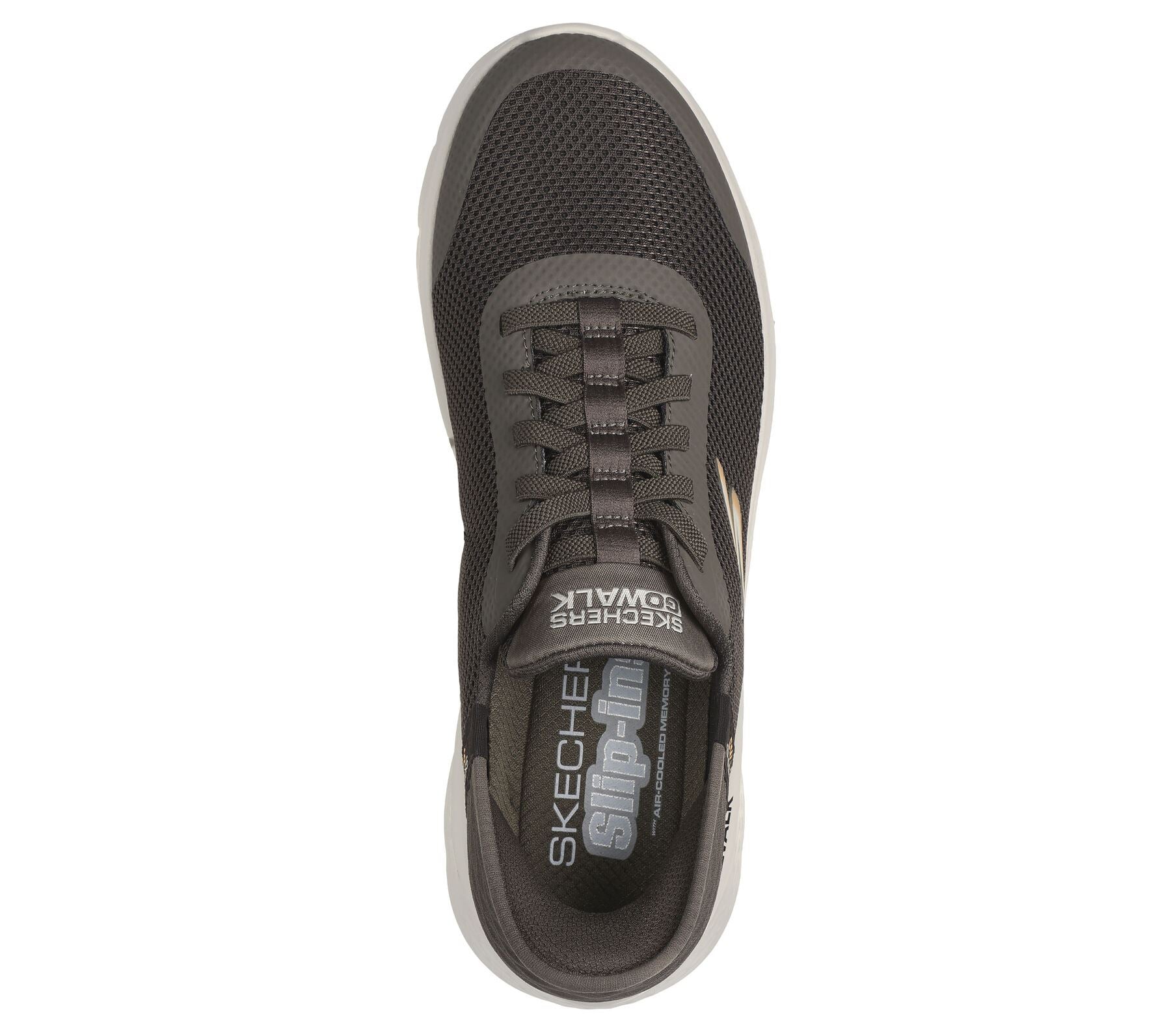 Skechers Men's Slip-ins GO WALK Flex - Hands Up Shoes in Brown, Sizes 8 to 12