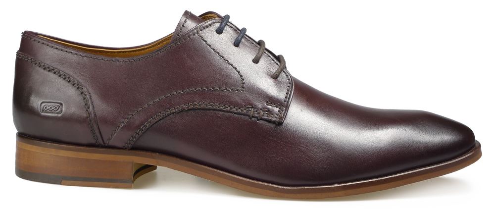 Paul O'Donnell Mens Lace Up Formal Shoe - Boston 2 Bordo Brush Off