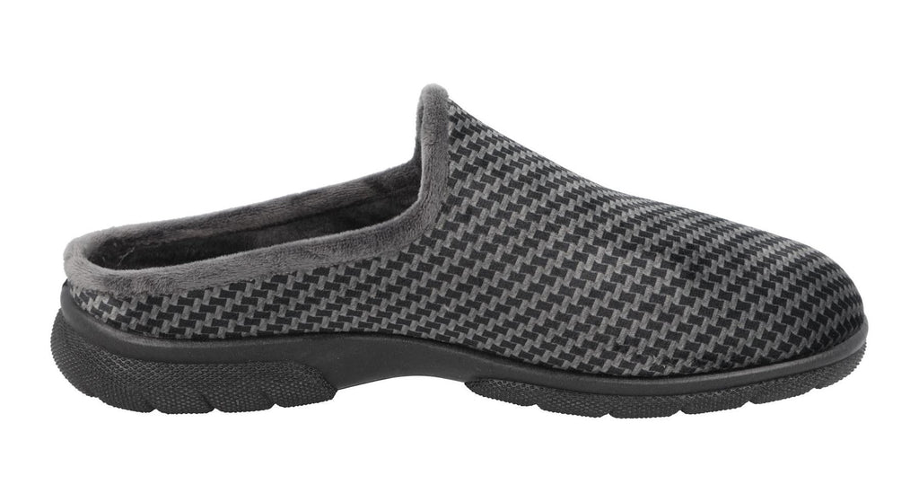 DB Shoes Men's 6V Fit Slip-On Stylish Mule in Grey, Sizes 6 to 12