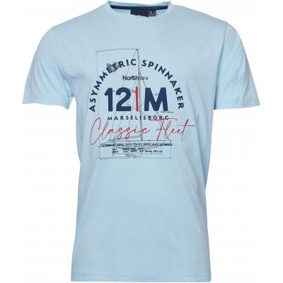 North 56*4 Mens Big Size Printed Tee Shirt (11126B) 2XL-10XL, 2 Colours