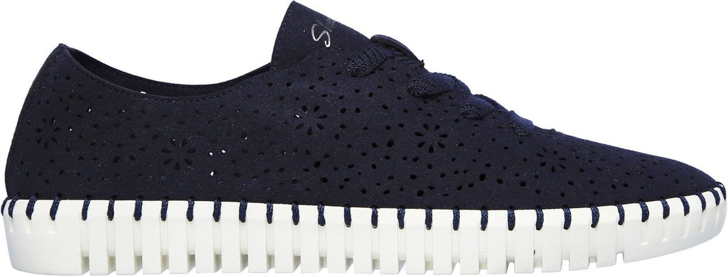 Skechers Sepulveda Blvd Floral Maze Lace Shoes Lace Ladies Shoes in Navy