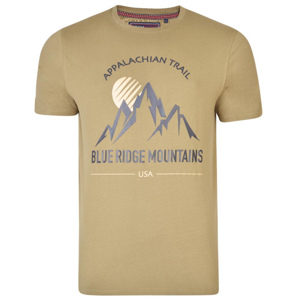 KAM Mens Big Size Mountain Trail Print Tee (5321)
