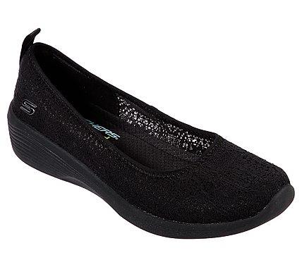 Skechers (23758) Women's Arya Airy Days Slip On Shoes in Black