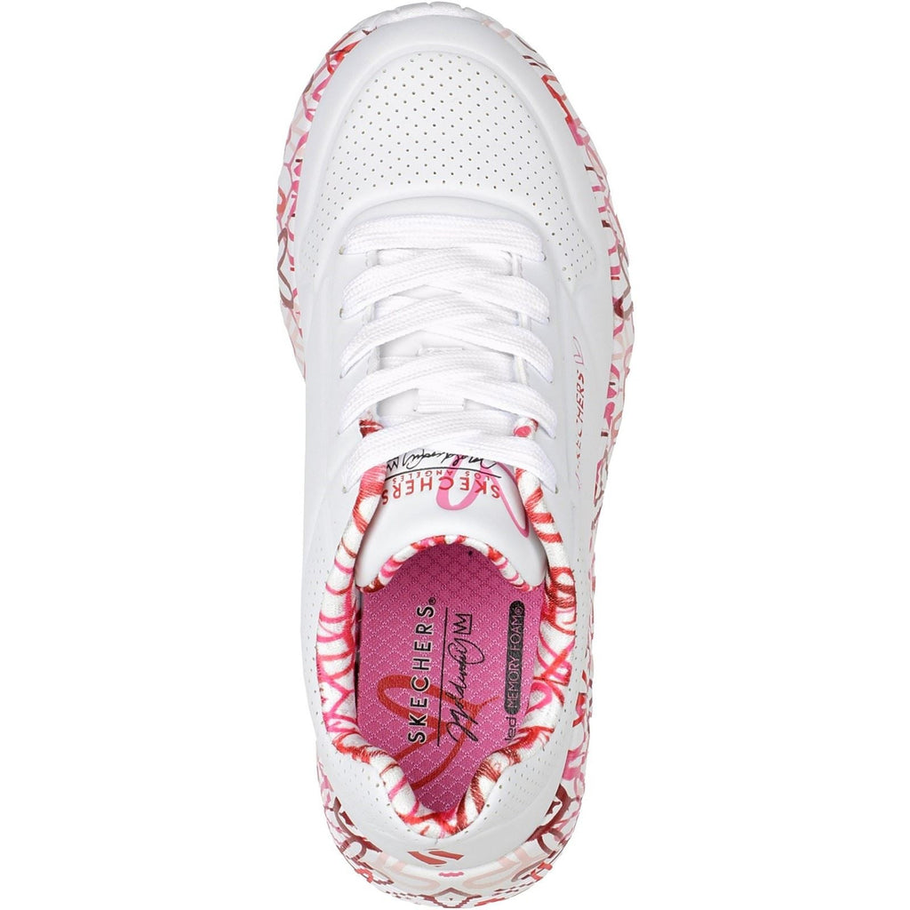 Skechers (GAR314976L) Childrens Sports Uno Lite Lovely Luv in UK 1.5 to 13.5