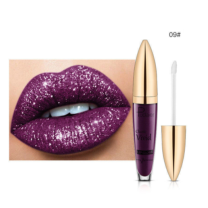 Pudaier Glitter Flip Matte Shimmer Lip Gloss