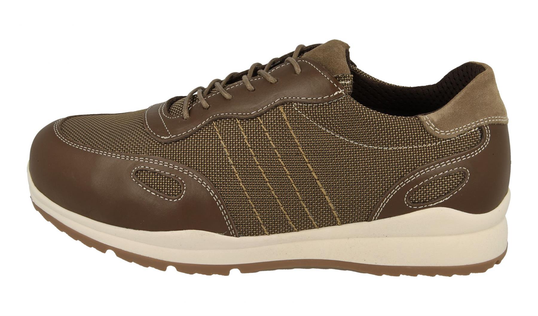 Men'S Casual Shoes (Dawson)6V Wide Fit By Db Shoes in Tan