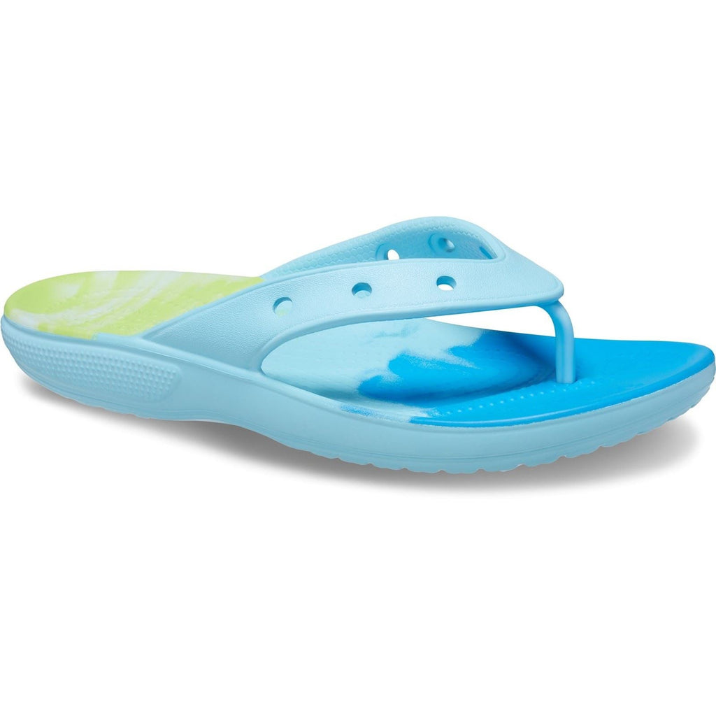 Crocs Unisex's Classic Ombre Flip Flop in Arctic/Multi 4 to 8
