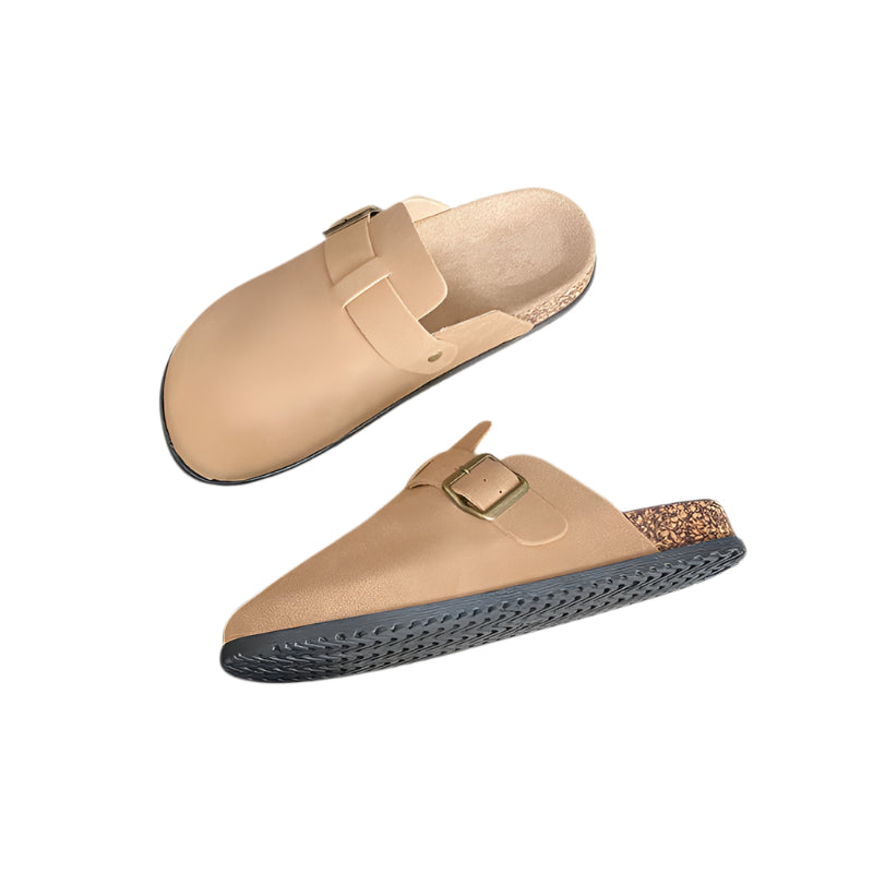 Woolly Birkenstock shoes women's new autumn and winter a slip-on plus fleece warm Birkenstock shoes lazy bun head half mop cotton shoes