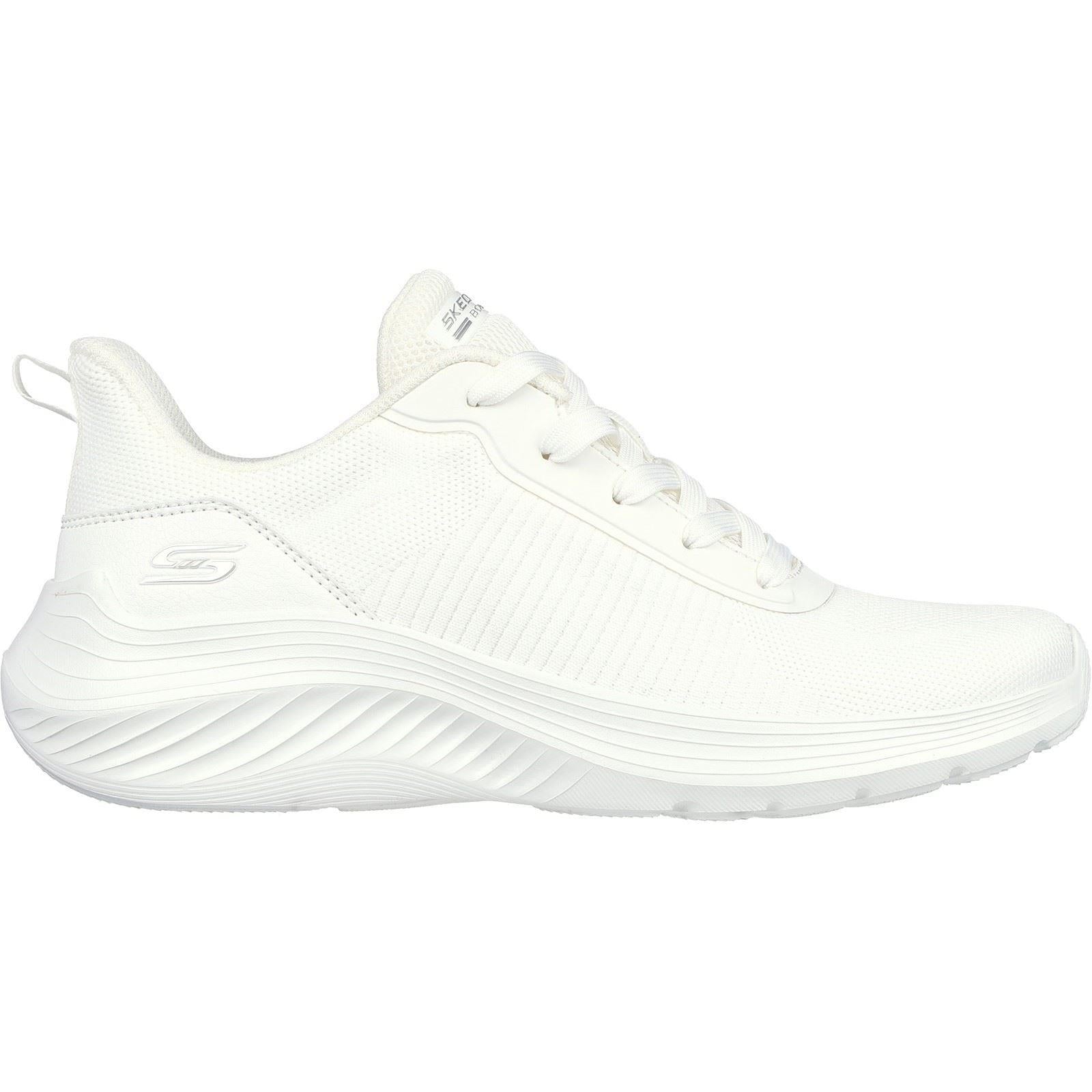 Skechers (GAR117470) Women's Bobs Squad Waves Shoes in Off White 3 to 8