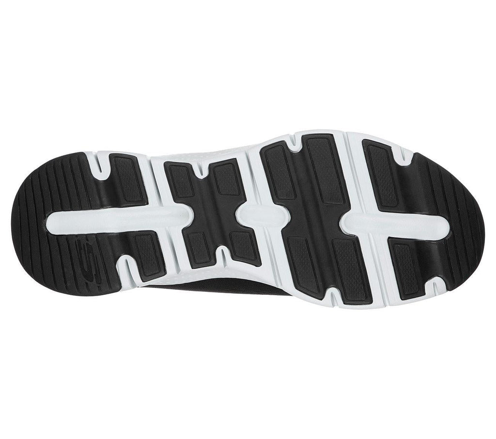 Skechers Arch Fit Walking Sports Shoes In Black/Red Upto Size UK 6 to UK 13