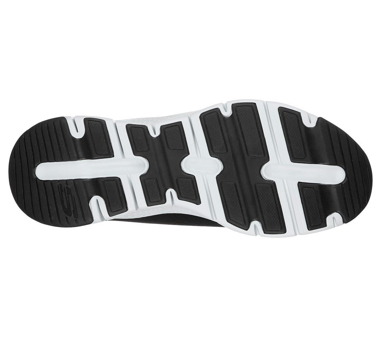 Skechers Arch Fit Walking Sports Shoes In Black/Red Upto Size UK 6 to UK 13