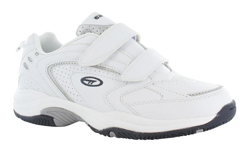 Hi Tec Men's Blast Lite EZ Touch Strap Walking/Running Trainers in White