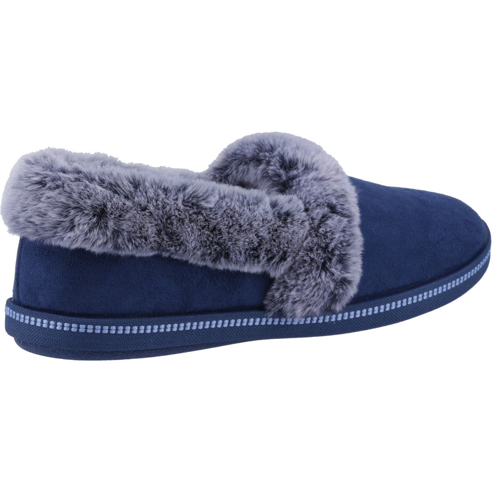 Skechers (GAR32777) Women's Cozy Campfire-Team Toasty Slipper in Navy 3 to 8