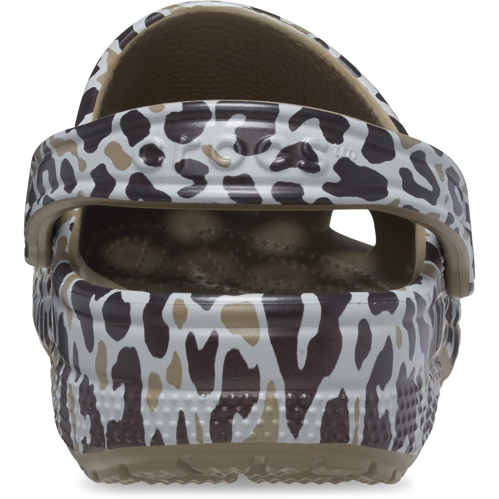 Crocs Unisex's Classic Animal Print Clog in Khaki/Leopard 4 to 8