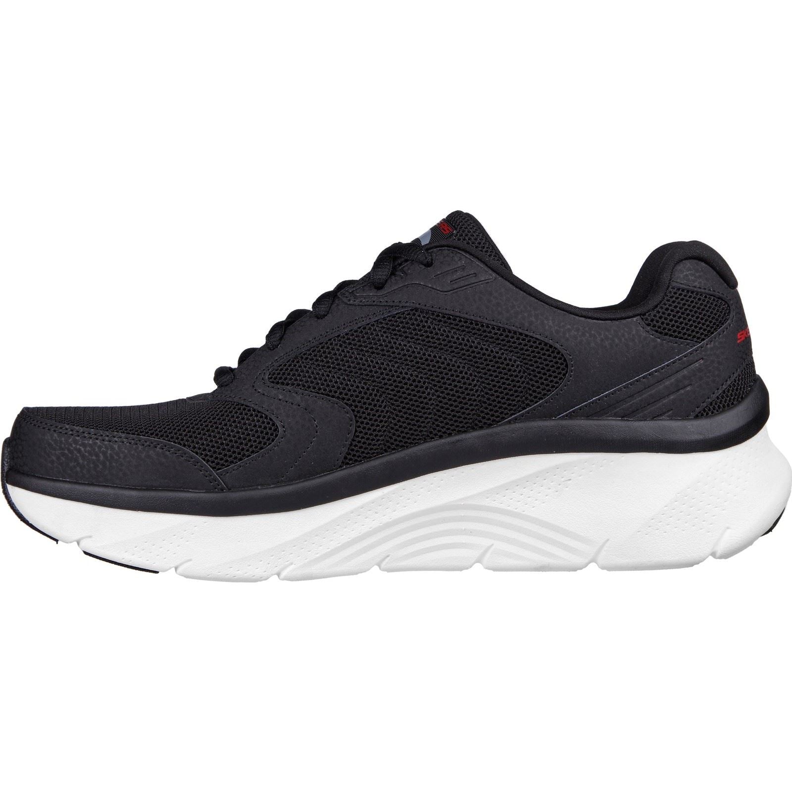 Skechers (GAR232501) Men's Arch Fit D'Lux Junction Trainers in Black/Red 6 to 12