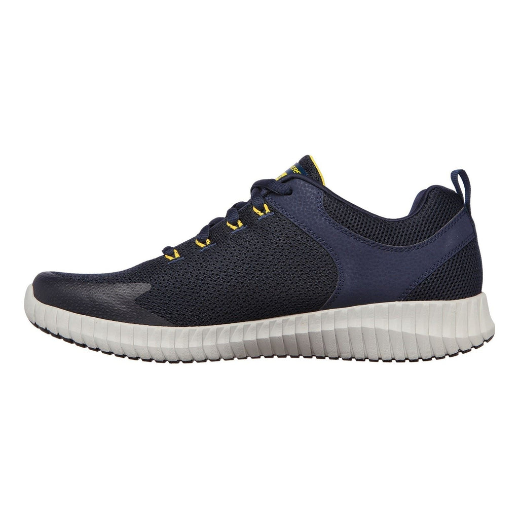 Skechers Elite Flex Prime Take Over Sport Shoes Mens Sports in  Navy Yellow
