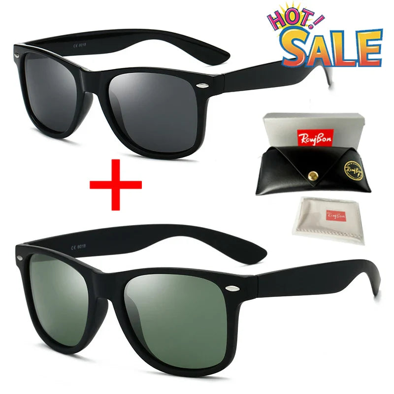 Classic RCWJBON 2140 Polarized Sunglasses Unisex Driving Sunglasses Luxury Fashion Designer Sunglasses Coating UV400 Eyewear