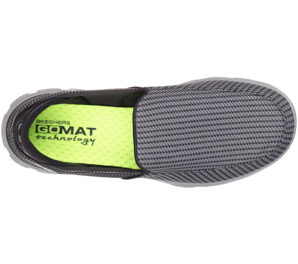 SKECHERS Men's Gowalk3 Athletic Walking/Running Trainers in Charcoal/Orange, Size UK6 to UK13