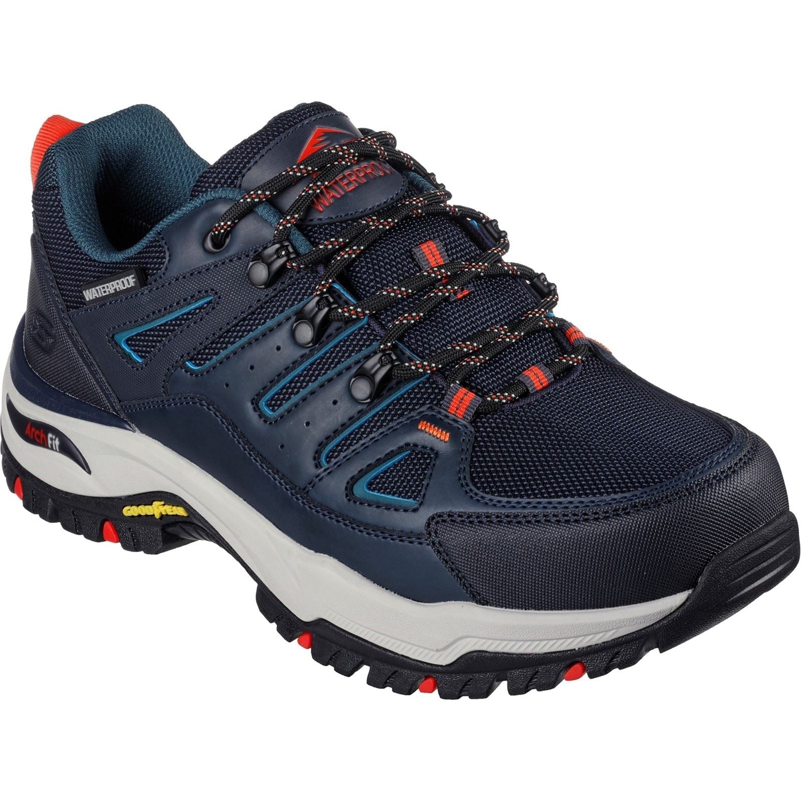 Skechers (GAR204630) Men's Relaxed Fit: Arch Fit Dawson - Argosa Boot in Dark Navy 6 to 12