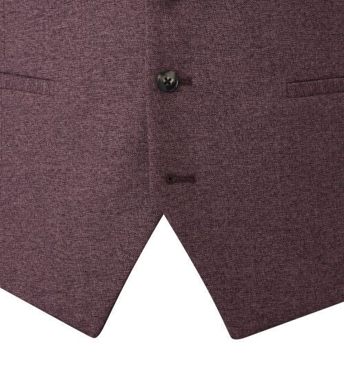 Skopes Jodrell Suit Waistcoat For Men in Berry Marl, 36R-62R