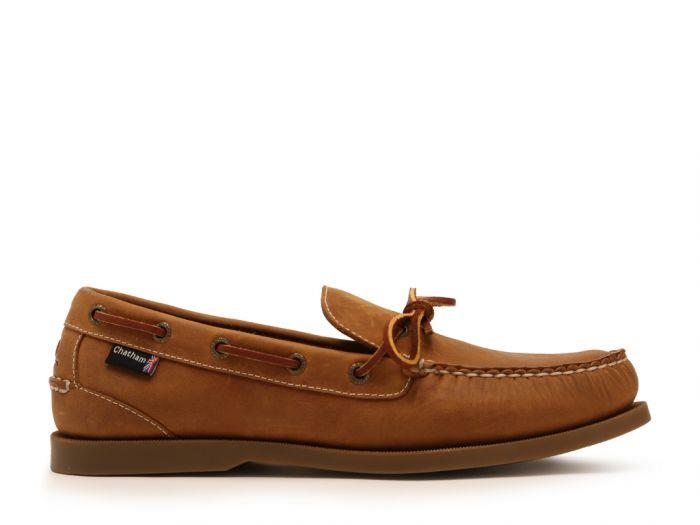 Chatham Mens Saunton G2 Deck Shoes in Walnut