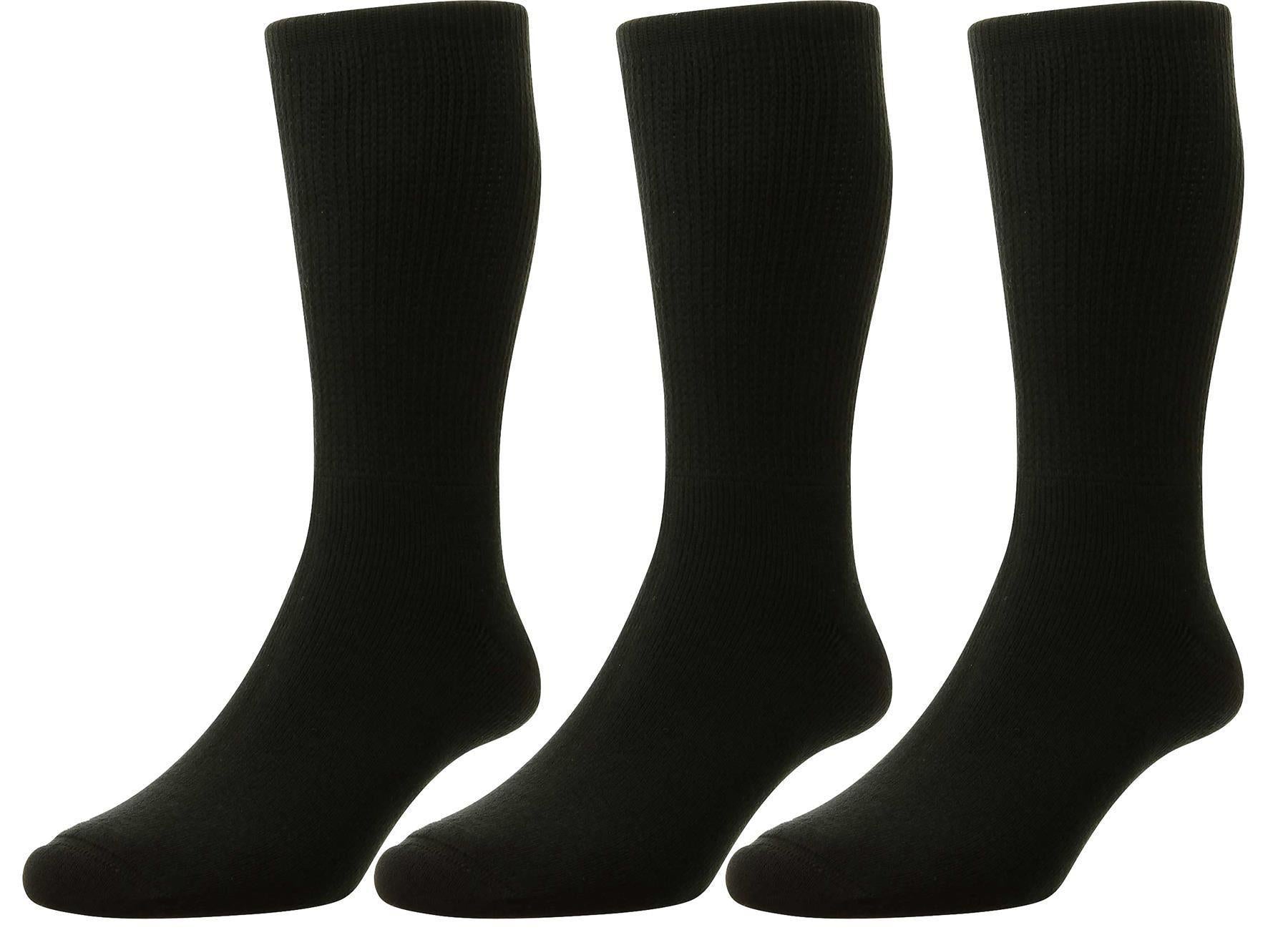 HJ Hall's Men's Diabetic Wool rich Socks 1352, 3 Pair Pack)  Size 6-13UK