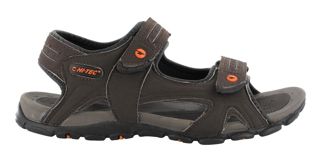 OWAKA MEN'S WALKING SANDAL IN DARK BROWN & TAUPE