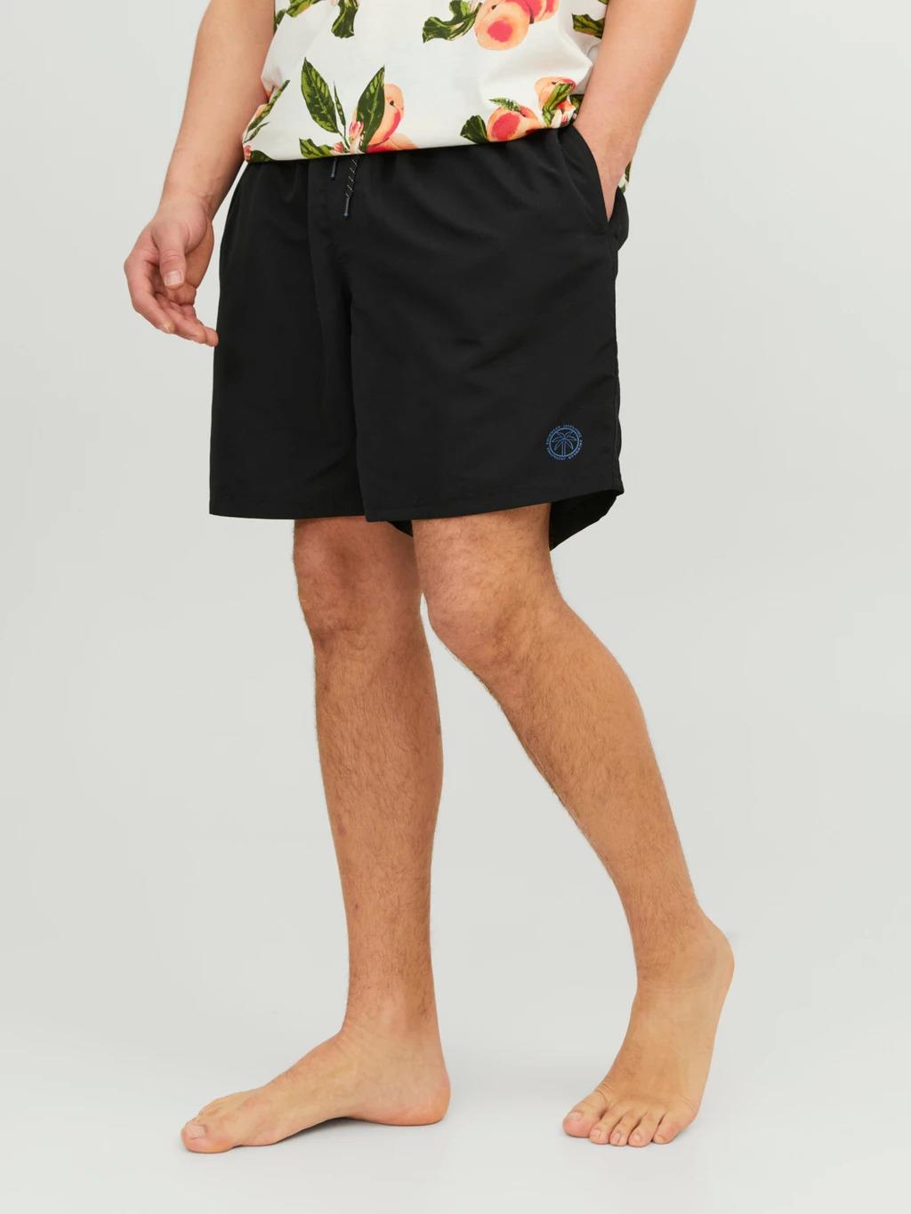 Jack & Jones Men's Plus Size Solid Swim Shorts in 2 Colour Options 46 to 54