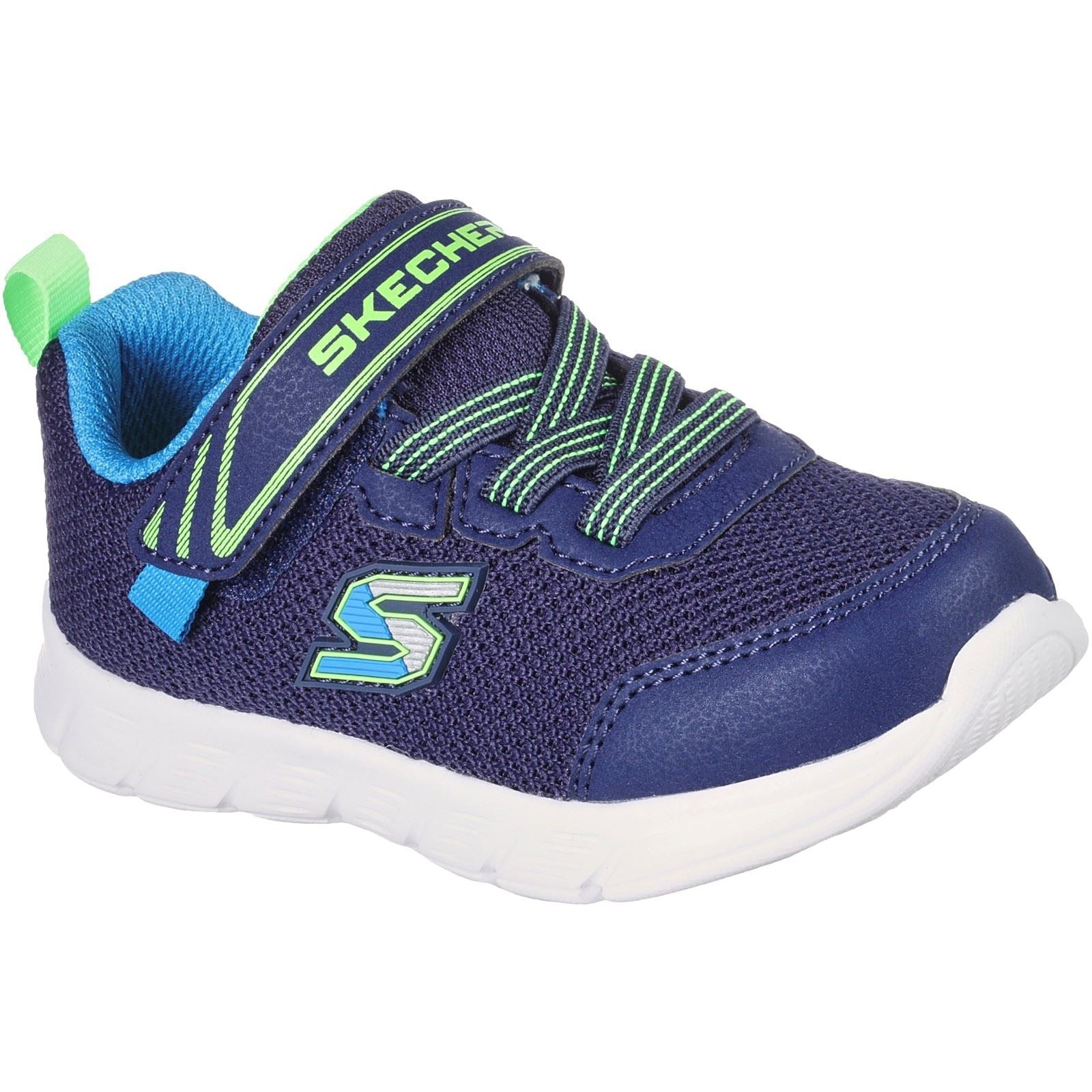 Skechers (GAR407305N) Childrens Sports Comfy Flex Mini Shoes in UK 4 to 11