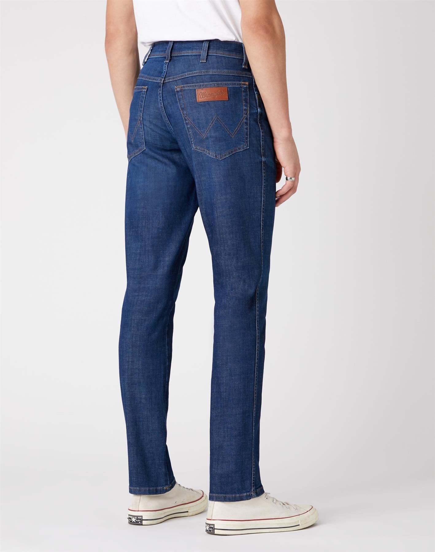 Wrangler Men's Texas Slim Stretch Airlie Blue Jeans Waist 38 - 46