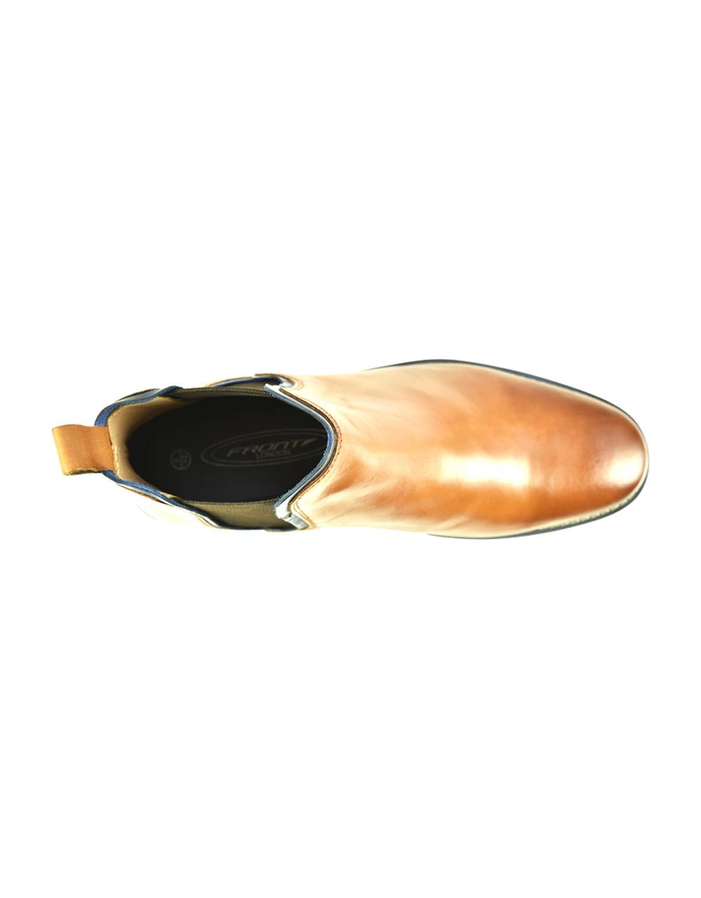 FRONT Mens Round Stanford Boot Slip On Shoes Tan UK 7 to UK 12