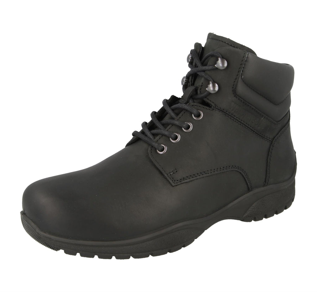 Mens (Odessa) 6V Wide Fit By Db Shoes in Black W/Proof Nubuck