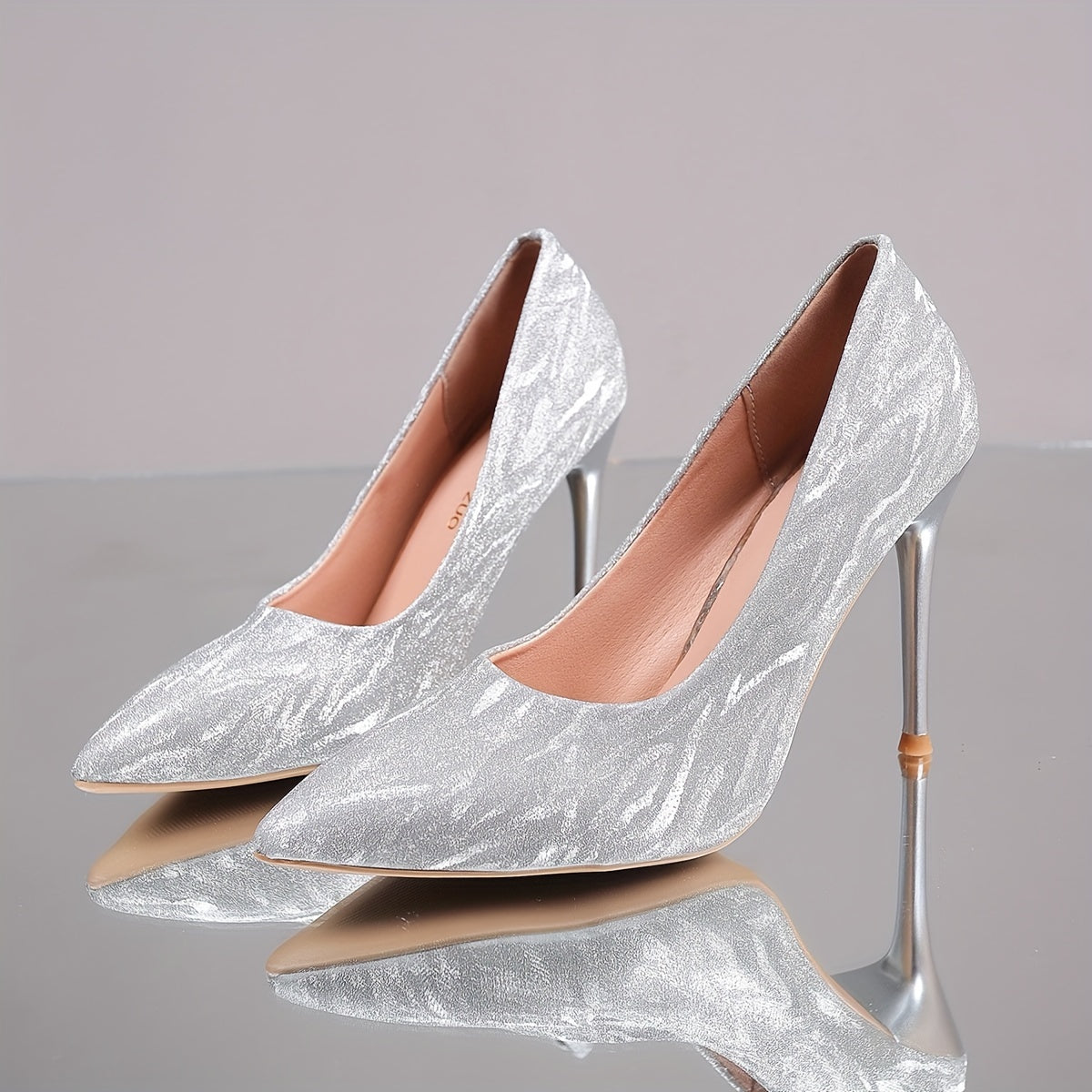 Elegant Women's Stiletto Heels - Sleek Pointed Toe, High Heel Dress Pumps