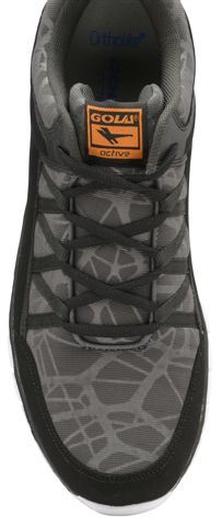 Gola Active Men's Luna Trainers in Black/Charcoal/Orange