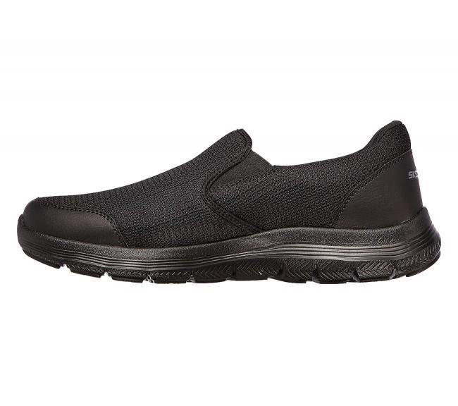SKECHERS Men's Flex Advantage 4.0 Slip On Sneakers in Black