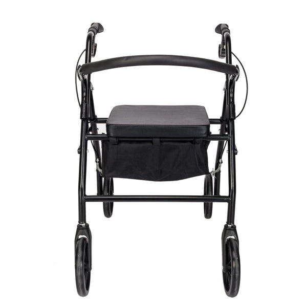 Ultra Lightweight Folding Rollator Walker – Adjustable, Portable Aid for Elderly
