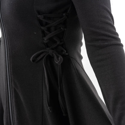 Innocent Lifestyle Emerson Hooded Cardigan with Cut Out Lace Up Feature