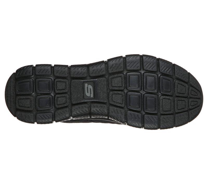 Skechers Men's Wide Fit Track - Moulton Shoes in Black, Sizes 9 to 13