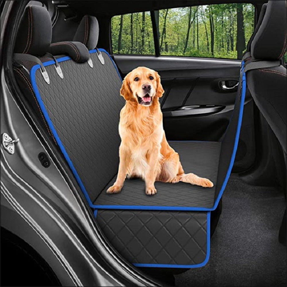 Dog Car Seat Cover View Mesh Pet Carrier Hammock Safety Protector Car Rear BackSeat Mat With Zipper And Pocket For Travel