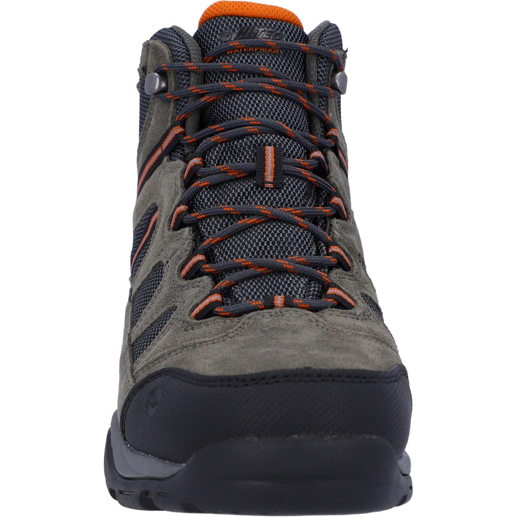 Hi-Tec Men's Banderra Ii WP High Rise Hiking Boots in Char/Grey/Burnt Orange 6 to 15