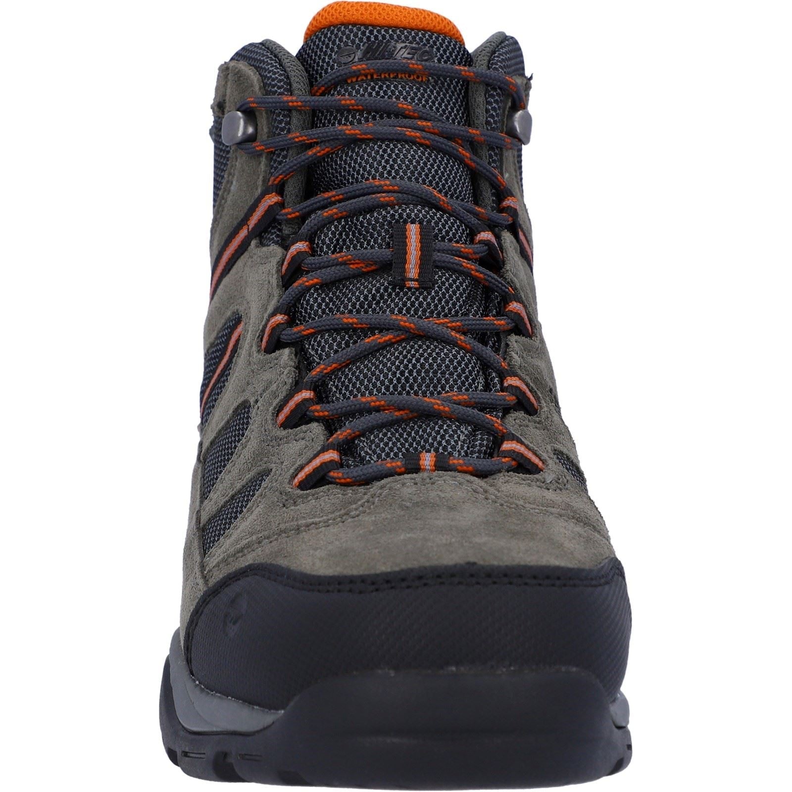 Hi-Tec Men's Banderra Ii WP High Rise Hiking Boots in Char/Grey/Burnt Orange 6 to 15