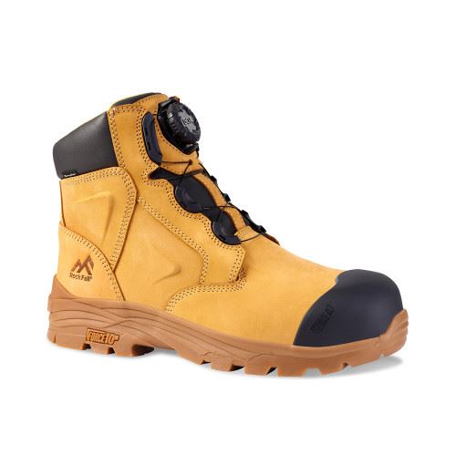 Rock Fall RF610 Honeystone Waterproof Boa Safety Boot in 3 to 16, Honey