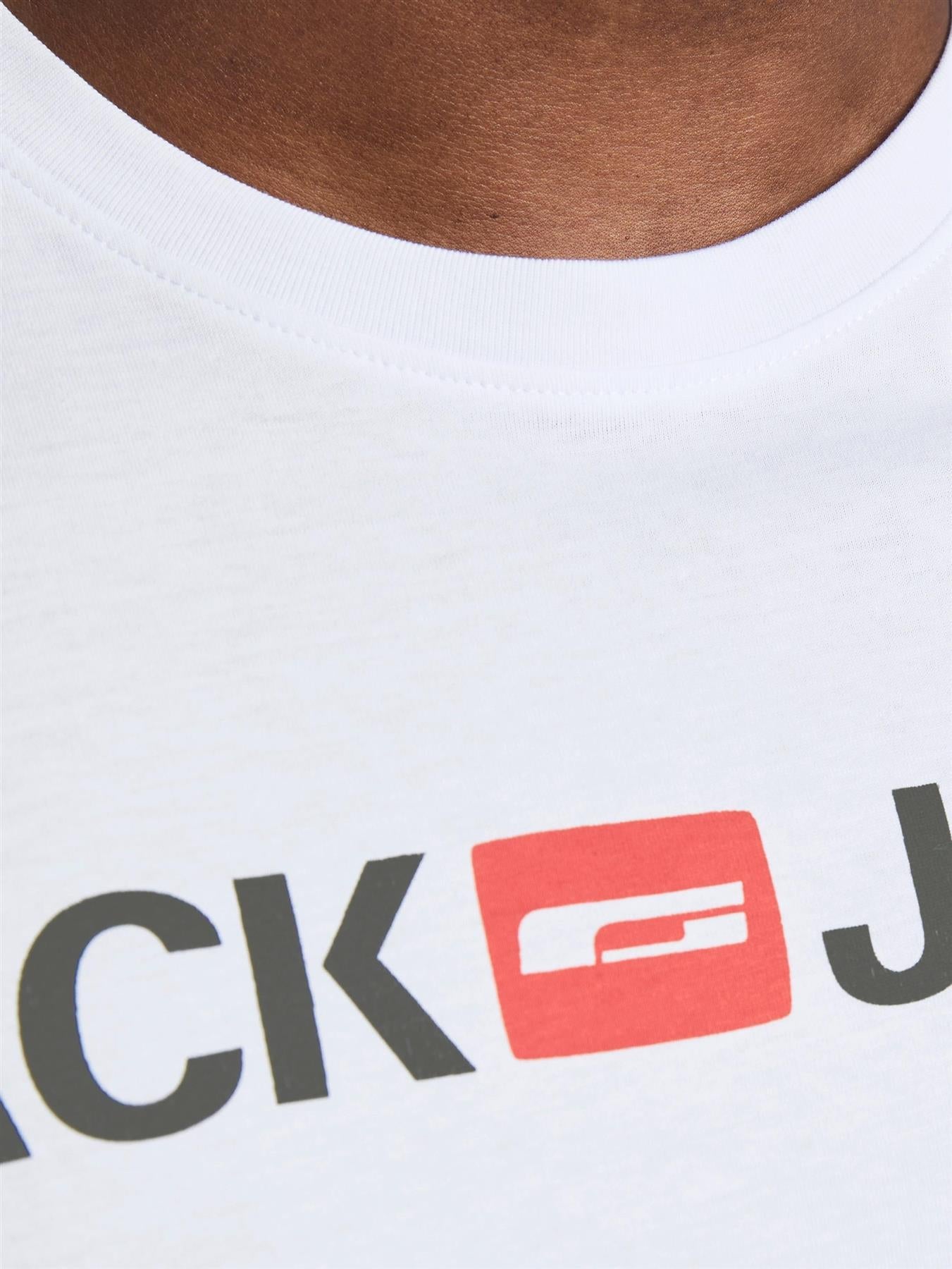 Jack & Jones Mens Plus Corp Logo Printed Tee