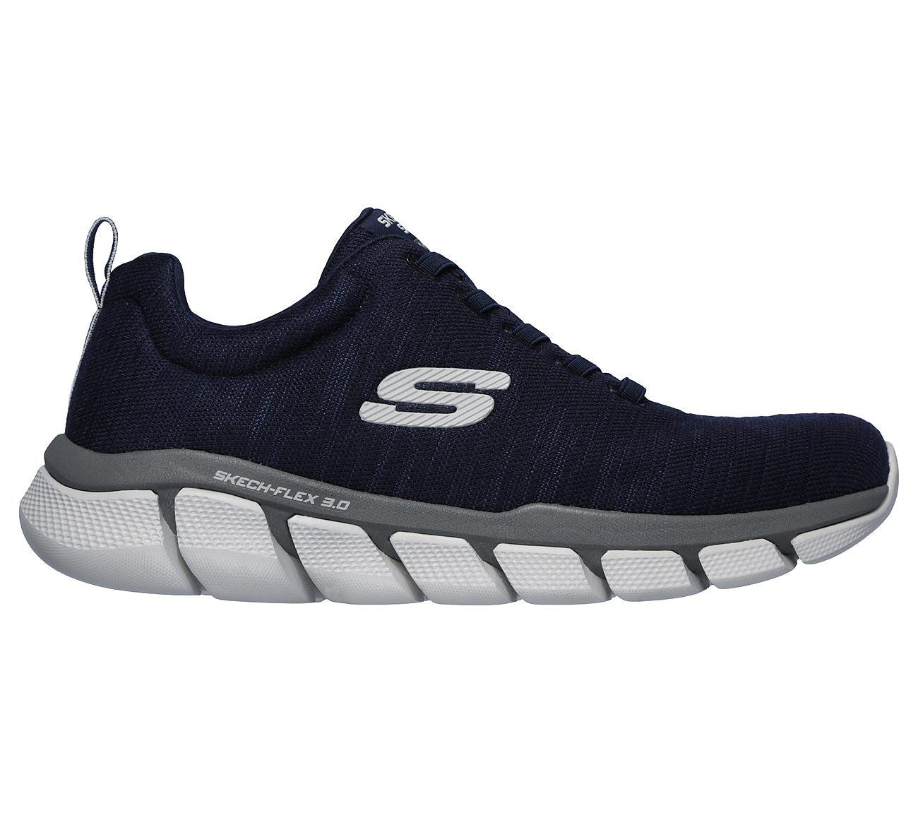 SKECHERS Men's Relaxed Fit Skech-Flex 3.0 Strongkeep Athletic Training Sneaker in Navy/Grey