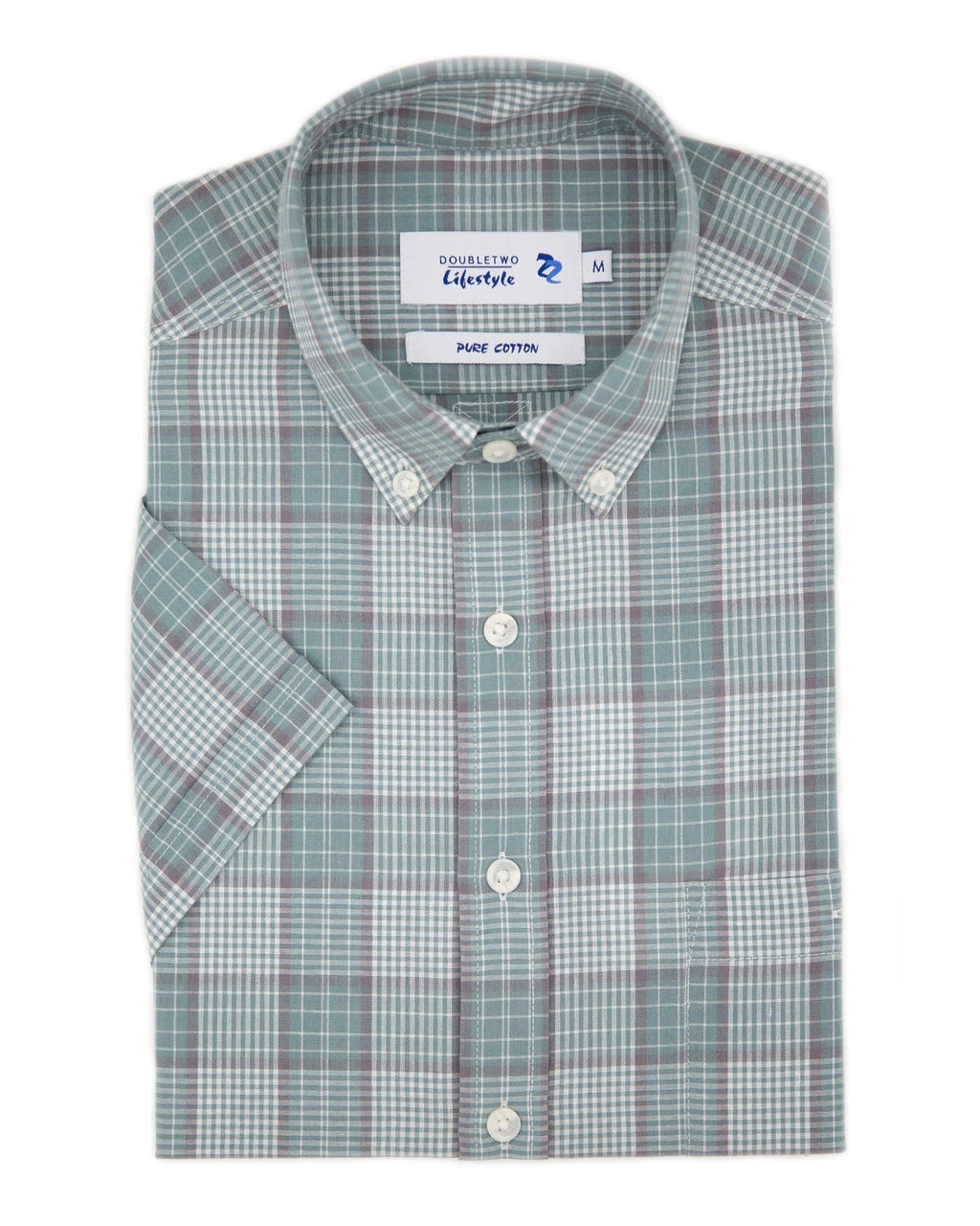 Double Two Duplin Check Casual Shirt For Men's (DTLS1137) in Sizes M-5XL, 2 Colours