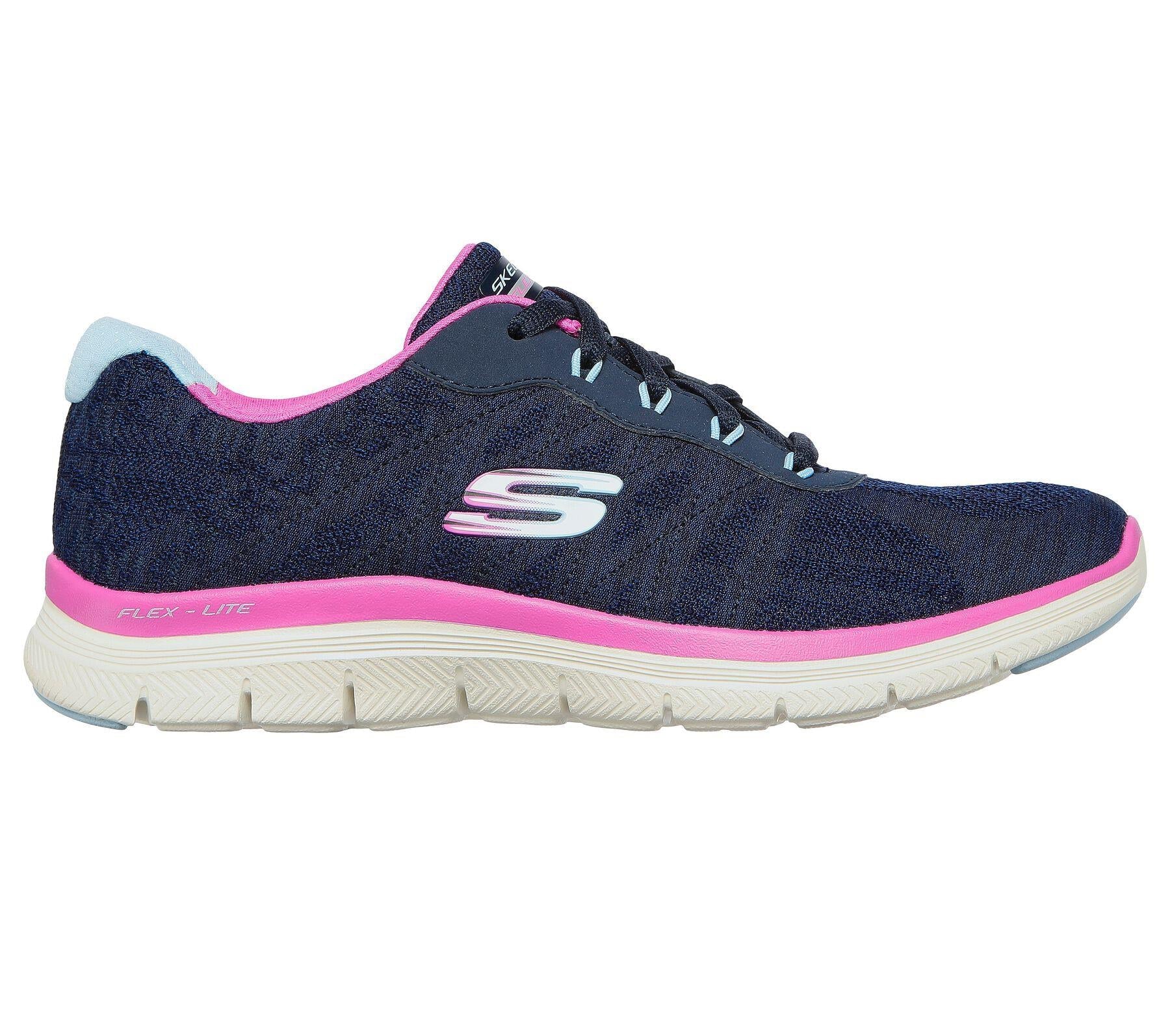Skechers (GAR149570) Ladies Sports Flex Appeal 4.0 Fresh Move Shoes in UK 3 to 8